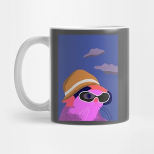 Cat Atmosphere With Colorful Mug